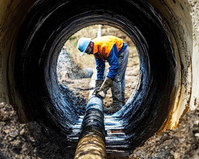 Preparación de tuberías mediante chorro de agua a alta presión